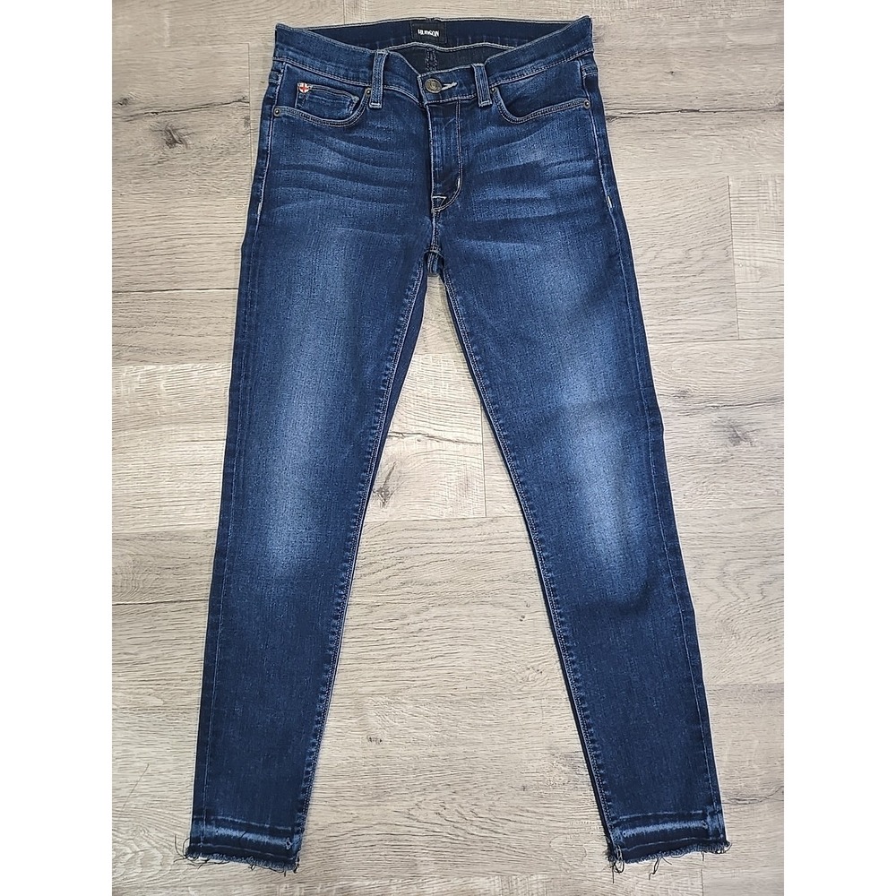 Hudson Women's Jeans Krista Crop‎ Super Skinny Raw Hem Size 27
